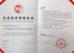 Certificate of Enterprise Credit Grade